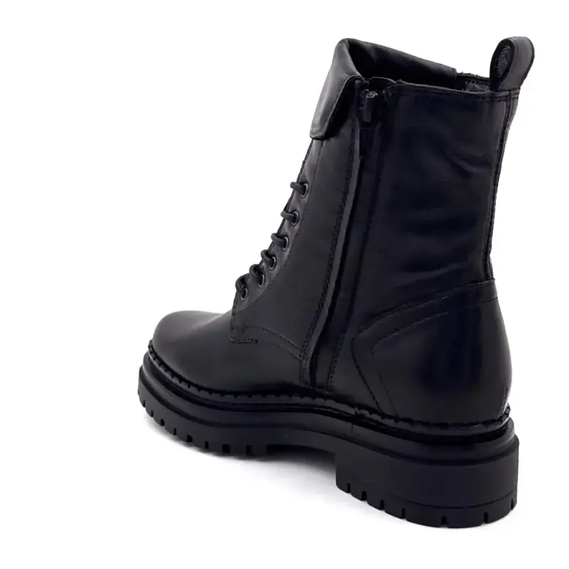 Mjus L97213 fekete bőr bokacsizma Ivoire Chaussures