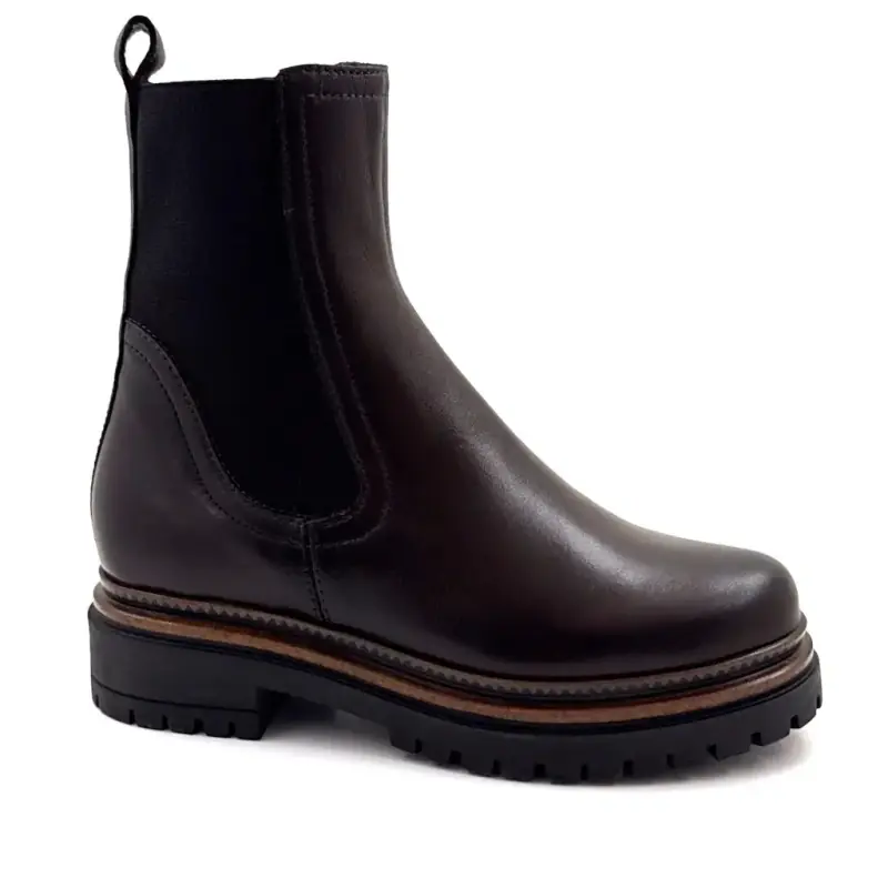 Botines de piel marrón Mjus T60204 Ivoire Chaussures