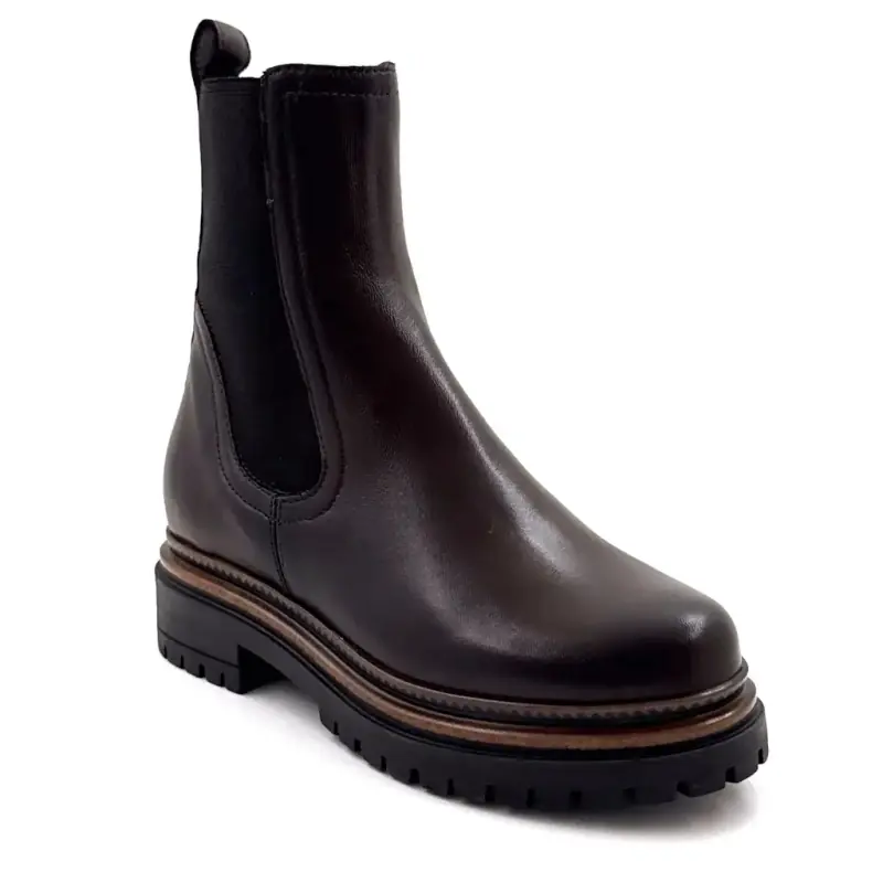 Botines de piel marrón Mjus T60204 Ivoire Chaussures