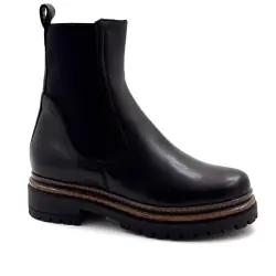 Botines de piel negra Mjus T60204
