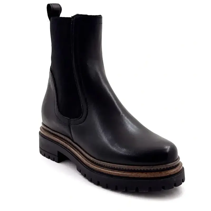 Botines de piel negra Mjus T60204 Ivoire Chaussures