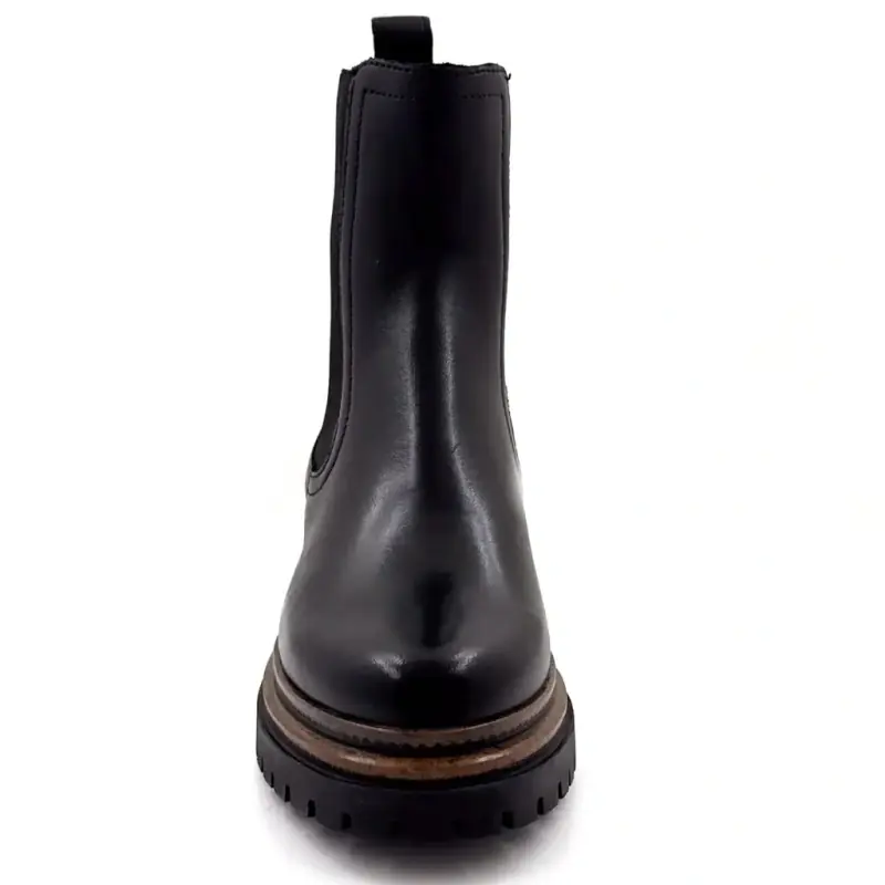 Ghete din piele neagră Mjus T60204 Ivoire Chaussures