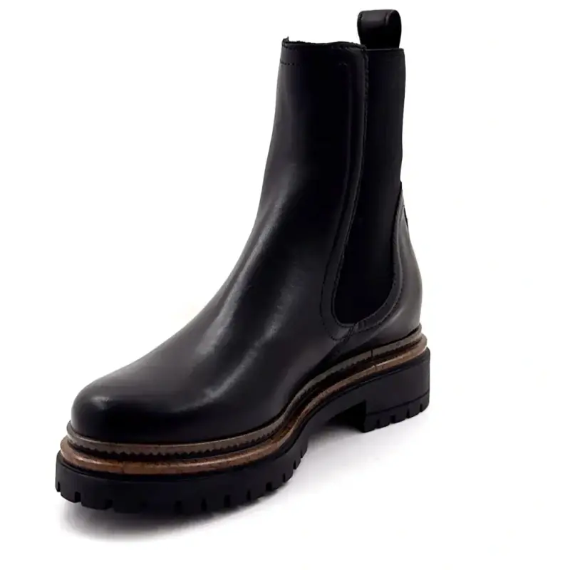 Ghete din piele neagră Mjus T60204 Ivoire Chaussures