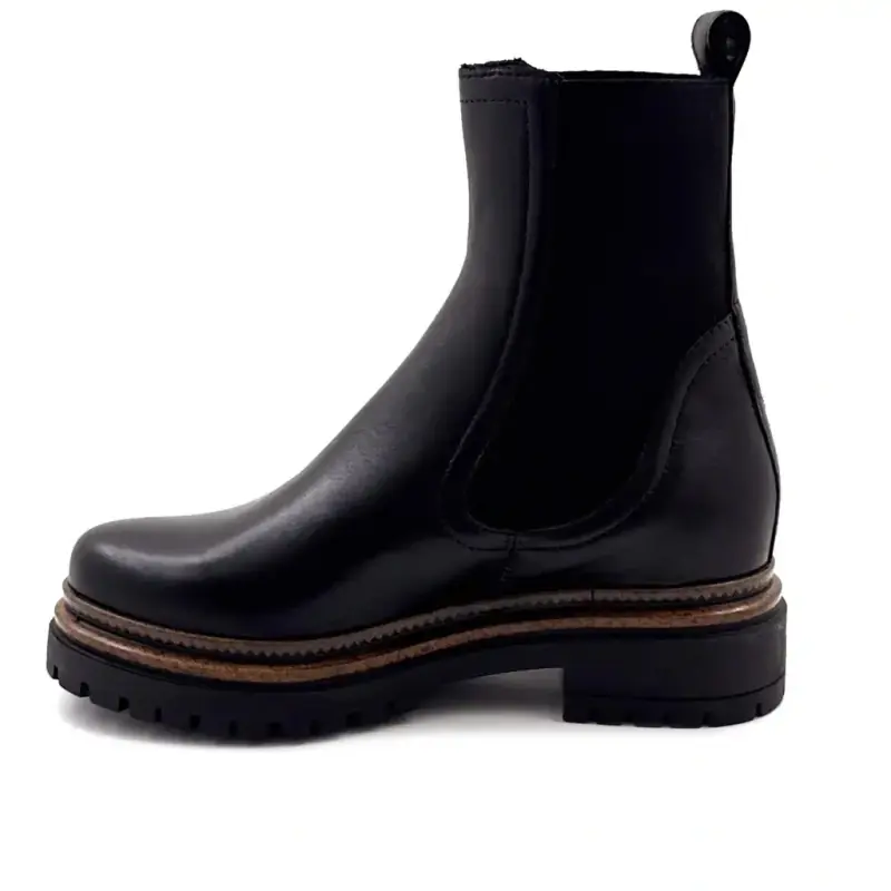 Ghete din piele neagră Mjus T60204 Ivoire Chaussures