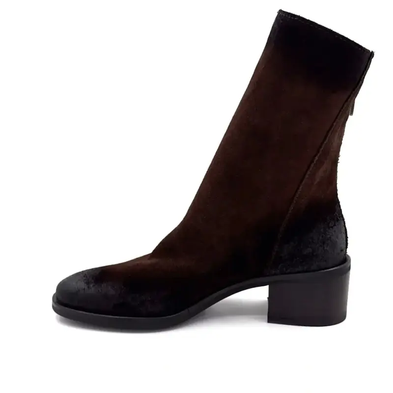 Metisse TC2177 Bruna Mockaklackade Ankelstövlar Ivoire Chaussures