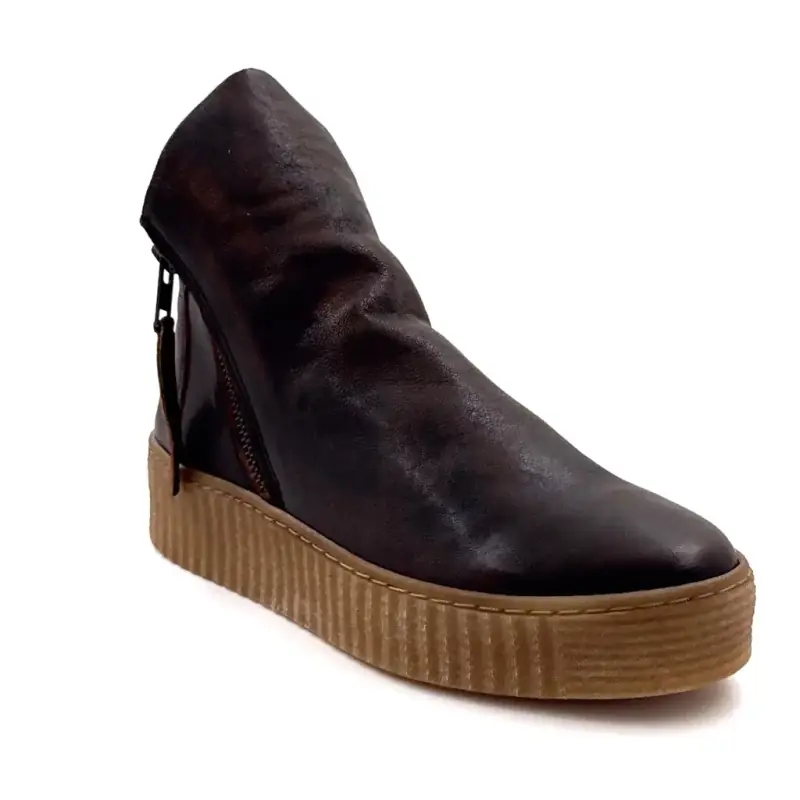 Botines deportivos Ivoire marfil 411 Bingo Havana de piel marrón Ivoire Chaussures