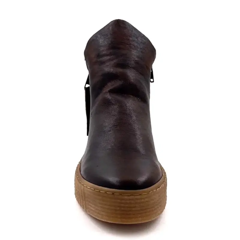 Ivoire sportsankelstøvletter 411 Bingo Havana brunt skinn Ivoire Chaussures