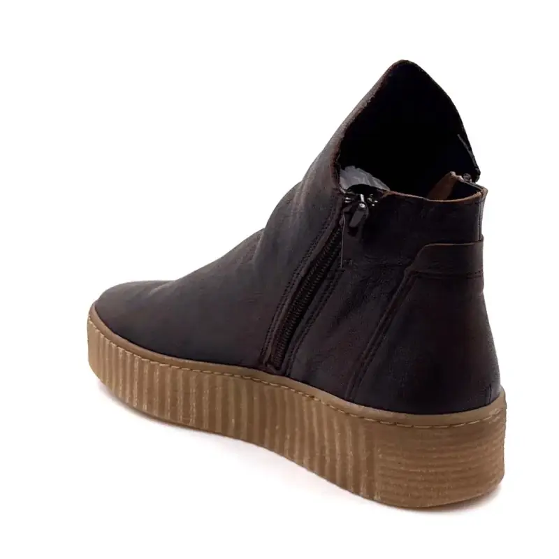 Botines deportivos Ivoire marfil 411 Bingo Havana de piel marrón Ivoire Chaussures
