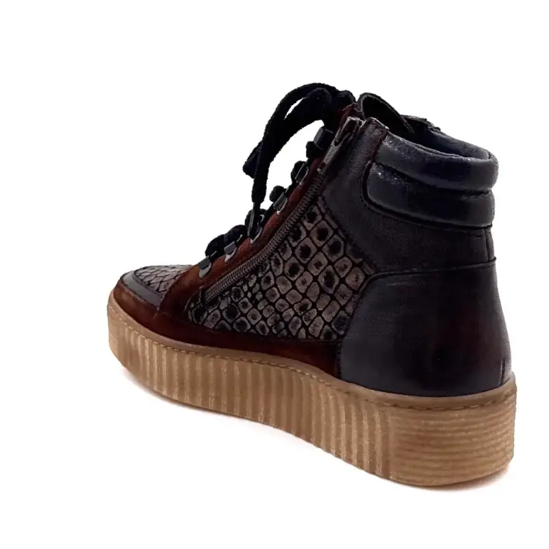Zapatillas altas Ivoire Swale en piel bronce. Ivoire Chaussures