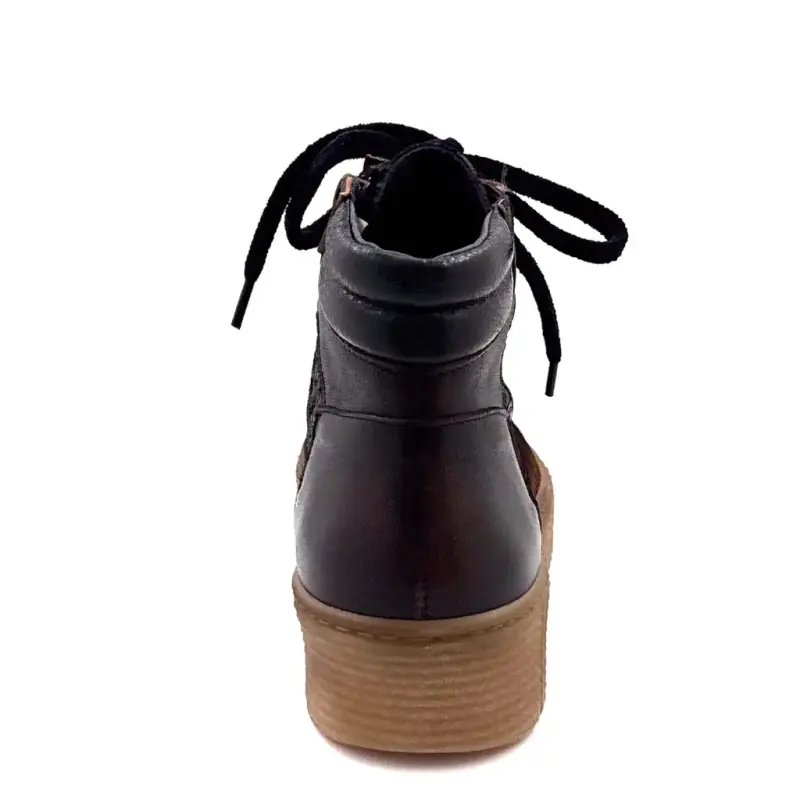 Zapatillas altas Ivoire Swale en piel bronce. Ivoire Chaussures