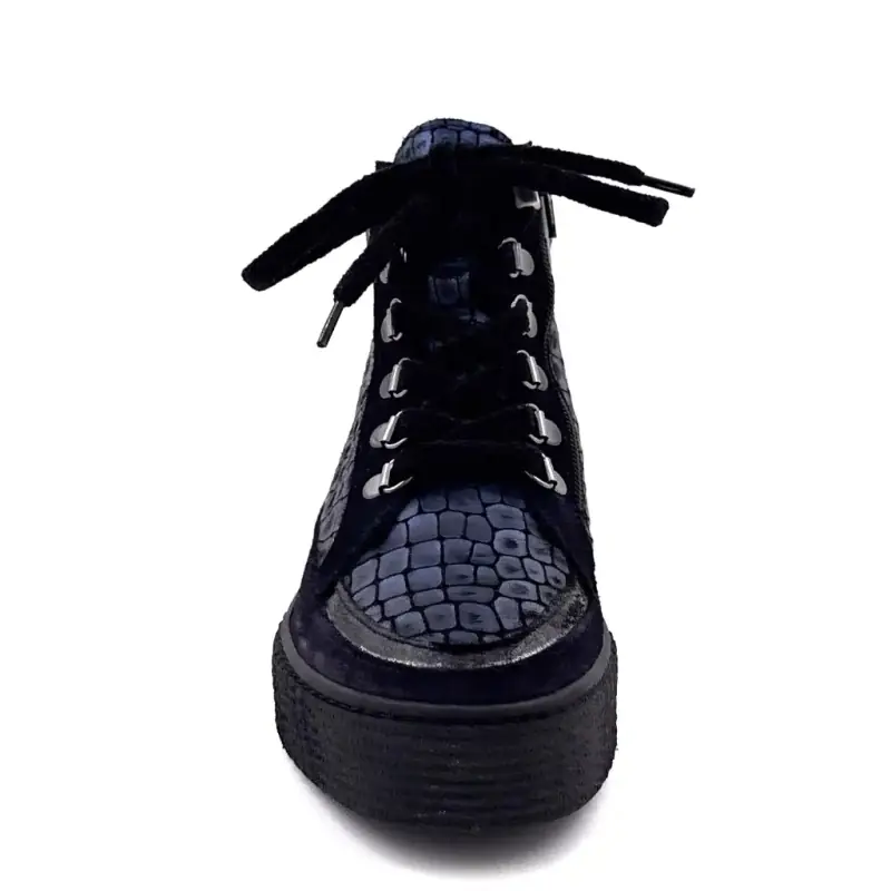 Zapatillas altas Ivoire Swale en piel azul Ivoire Chaussures
