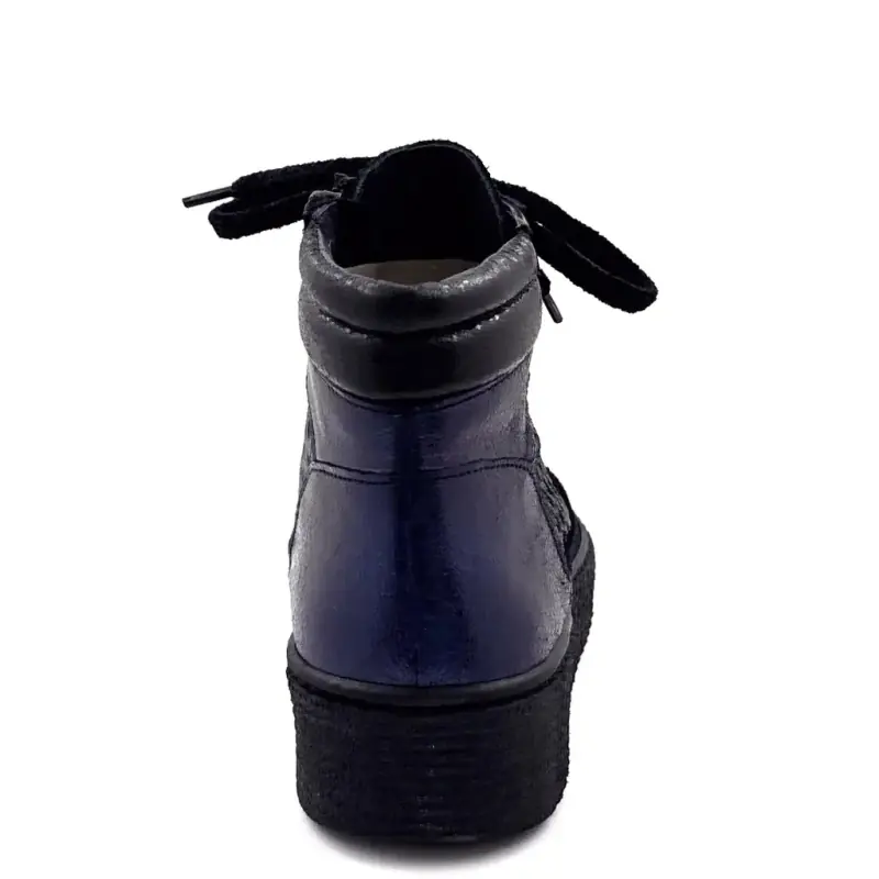Zapatillas altas Ivoire Swale en piel azul Ivoire Chaussures