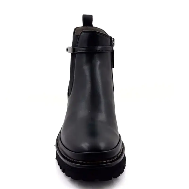Bottines XSA 0529 Cuir Noir Ivoire Chaussures