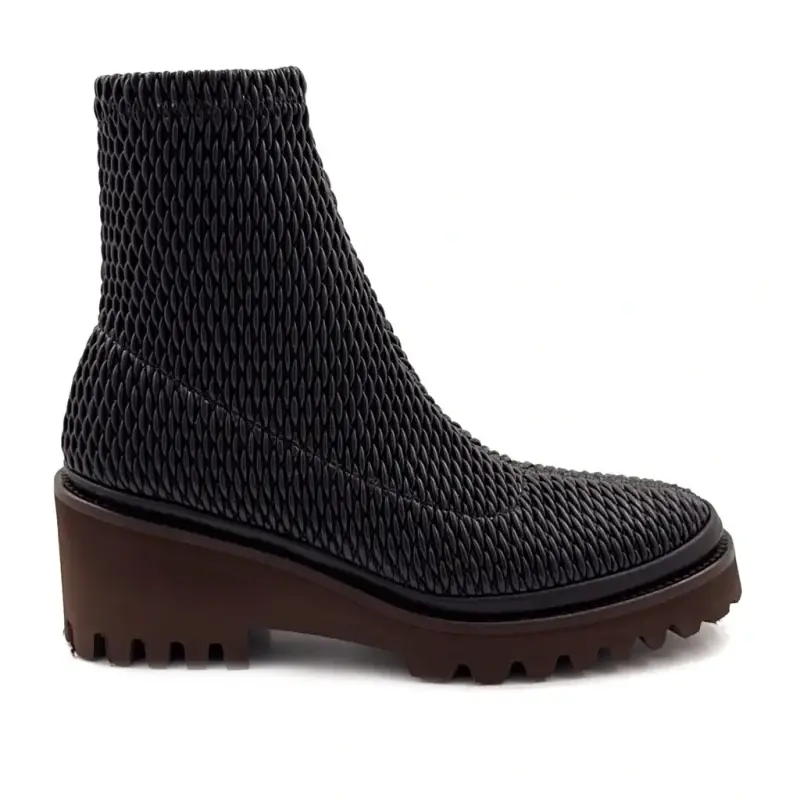 Botas de cano curto XSA 0510 em couro elástico, marrom 229,00&nbsp;€