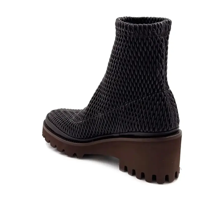 Bottines XSA 0510 Cuir Stretch Marron Ivoire Chaussures