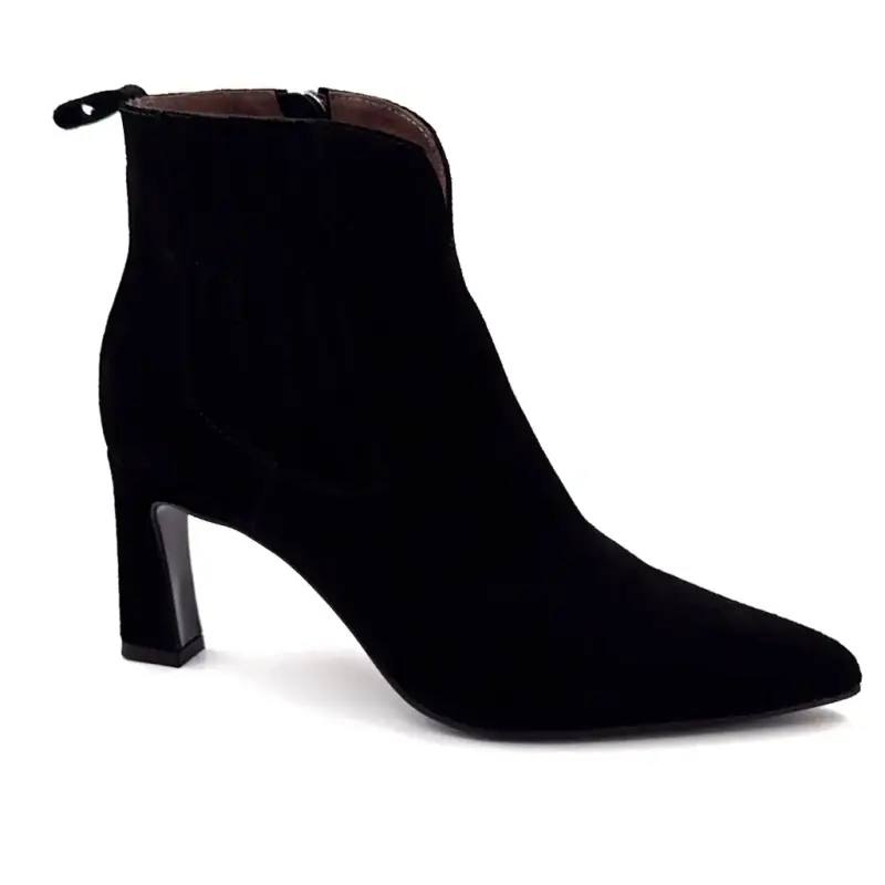 Muratti S 1700 E Sorte Ruskinds Ankelstøvler med Hæle Ivoire Chaussures