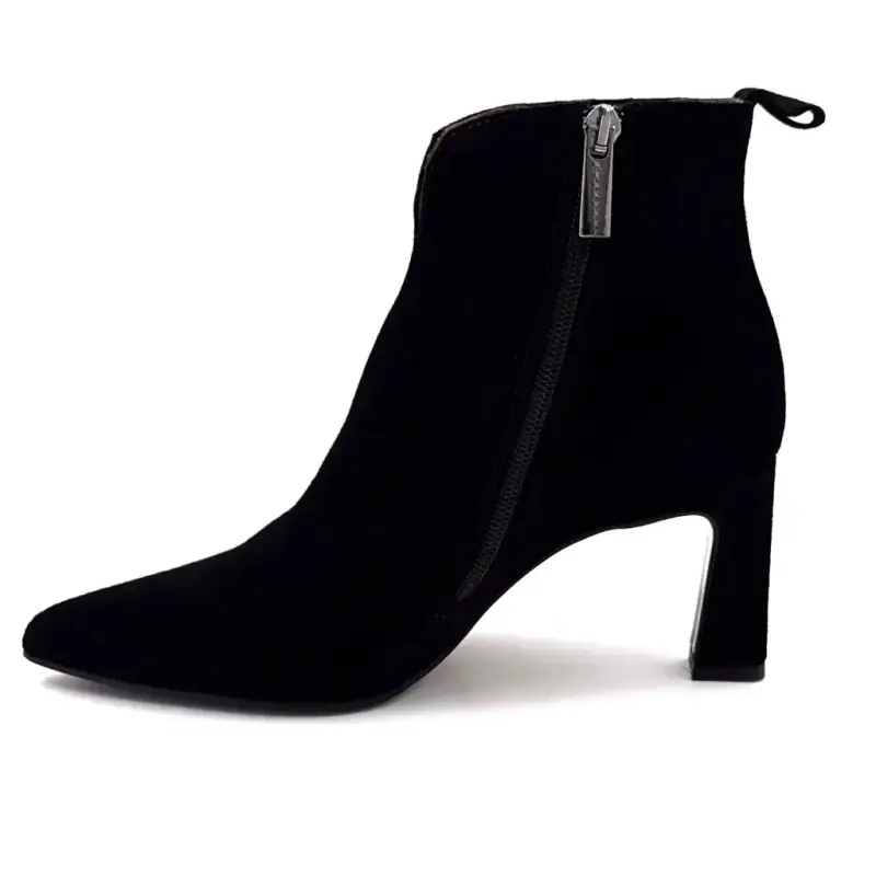 Muratti S 1700 E Sorte Ruskinds Ankelstøvler med Hæle Ivoire Chaussures