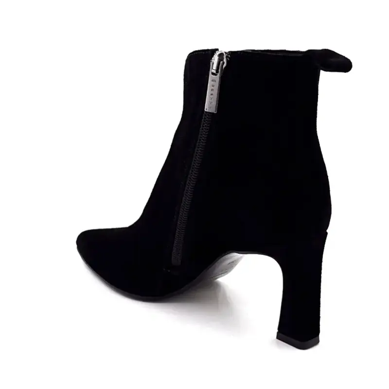Muratti S 1700 E Svarta Mockakängor med Klack Ivoire Chaussures
