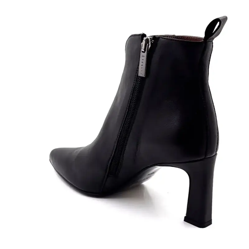 Bottines à Talons Muratti S 1701 B Cuir Noir Ivoire Chaussures