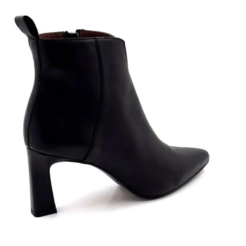 Bottines à Talons Muratti S 1701 B Cuir Noir Ivoire Chaussures