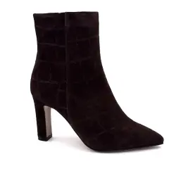 Mira los botines de tacón de ante marrón Sky Faby-01.