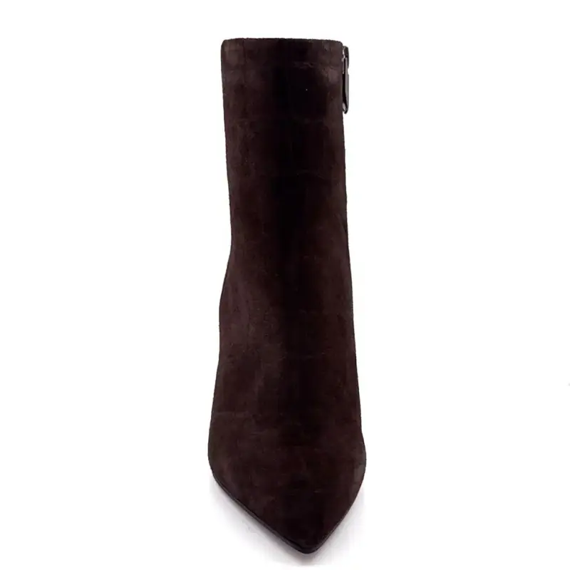 Stivaletti con tacco "Look to the Sky" Faby01 Coco Suede Brown Ivoire Chaussures
