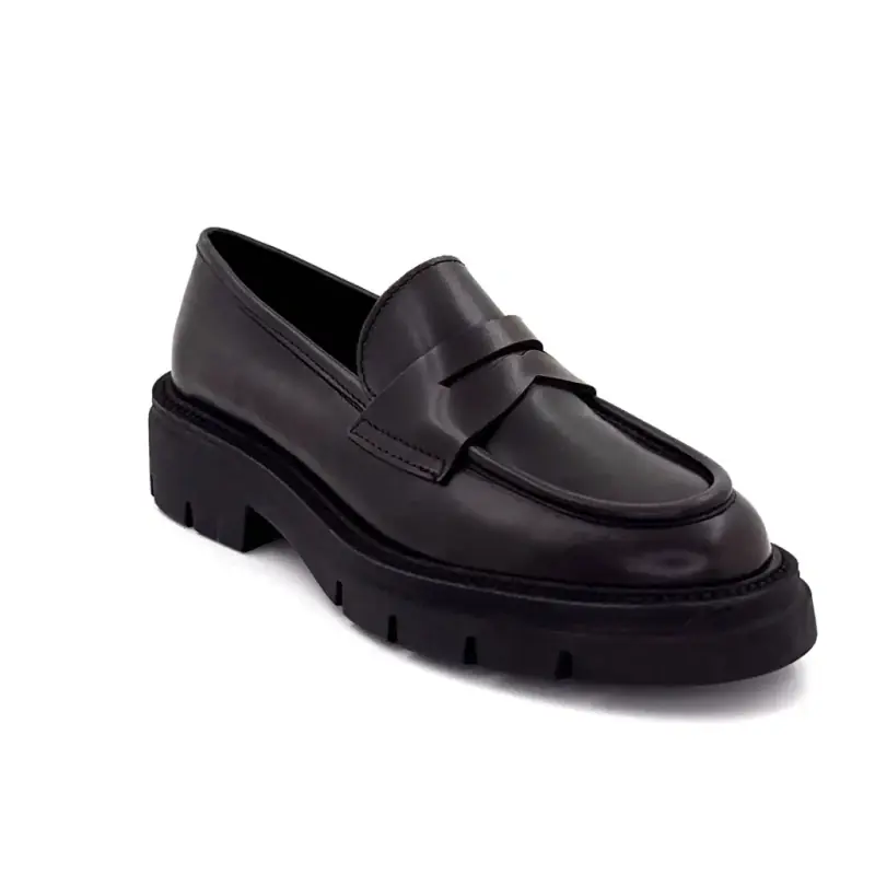 Mocassins Ivoire 26373 Grace Cuir Marron Ivoire Chaussures