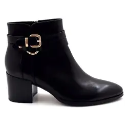 Bottine à Talons Regarde le Ciel Taylor45 Cuir Noir %price%