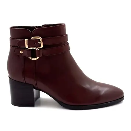 Heeled Ankle Boots Regarde Le Ciel Taylor-45 Brown Leather Ivoire Chaussures