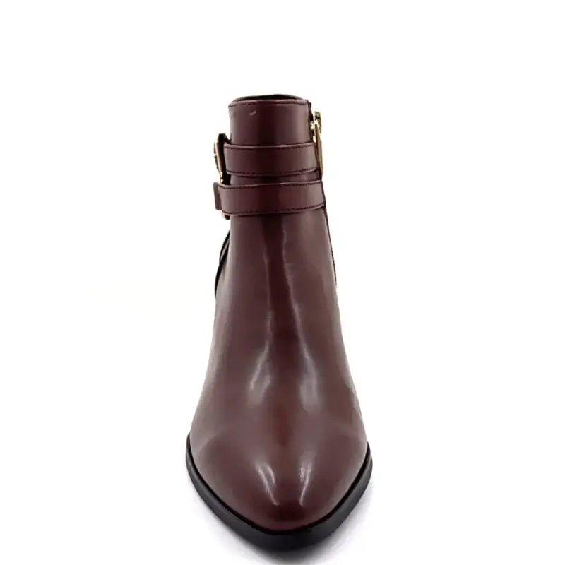 Heeled Ankle Boots Regarde Le Ciel Taylor-45 Brown Leather Ivoire Chaussures