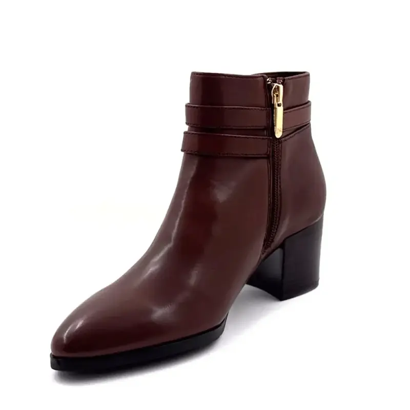 Μπότες με τακούνι Regarde Le Ciel Taylor-45 Καφέ Δερμάτινες Ivoire Chaussures