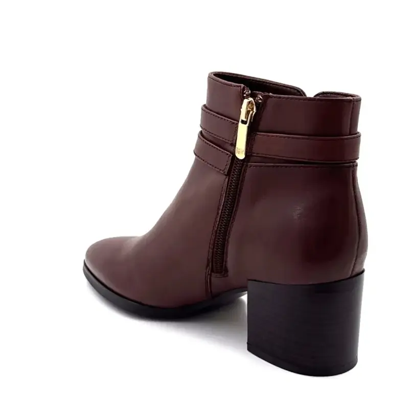 Heeled Ankle Boots Regarde Le Ciel Taylor-45 Brown Leather Ivoire Chaussures