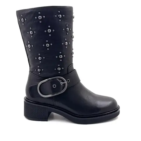 Halbhohe Stiefel Regarde Le Ciel Renee02, schwarzes Leder 179,00&nbsp;€