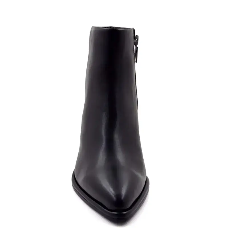 Bottine à Talons Regarde le Ciel eithel-02 Cuir Noir Ivoire Chaussures