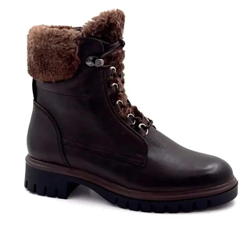 Μποτάκια Look to the Sky Justina-02 Καφέ Δερμάτινα Ivoire Chaussures
