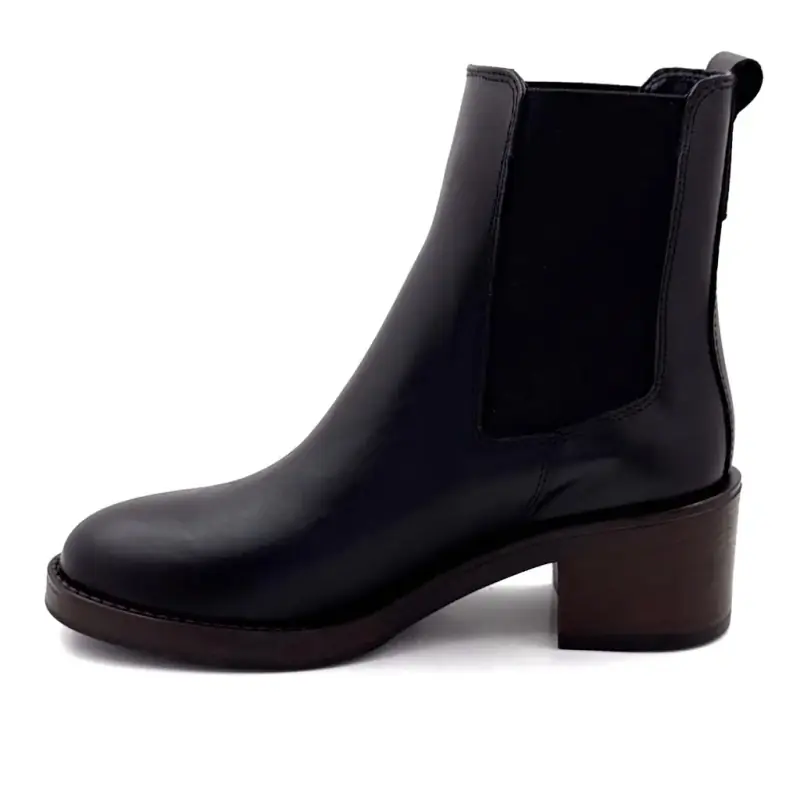 Ivoire klackstövlar 25780 Kelly svart läder Ivoire Chaussures