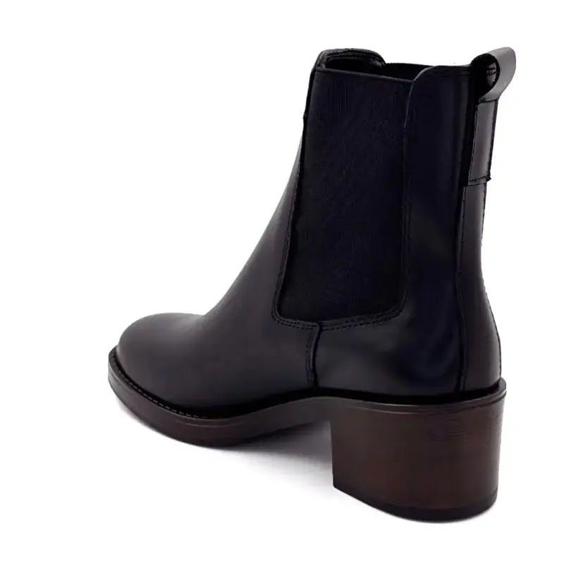 Ivoire klackstövlar 25780 Kelly svart läder Ivoire Chaussures