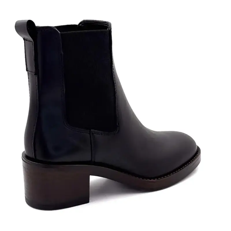 Ivoire klackstövlar 25780 Kelly svart läder Ivoire Chaussures