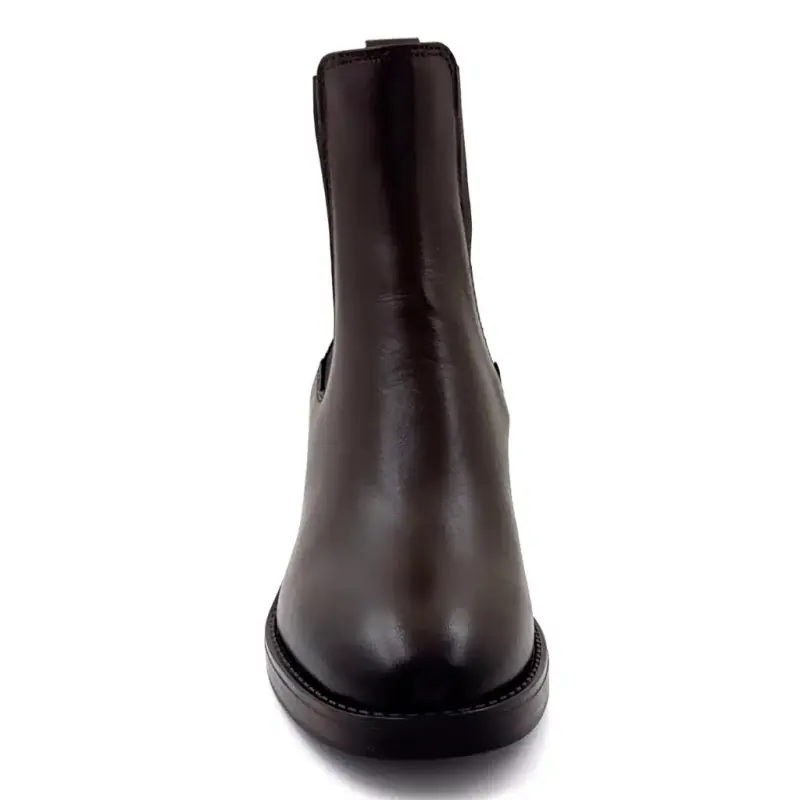 Ivoire színű, sarkú, bokacsizma 25780 Kelly barna bőrből Ivoire Chaussures