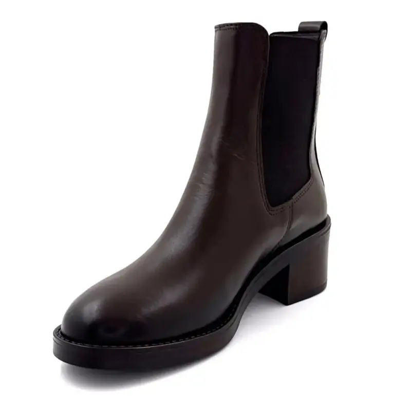 Ivoire klackstövlar 25780 Kelly brunt läder Ivoire Chaussures