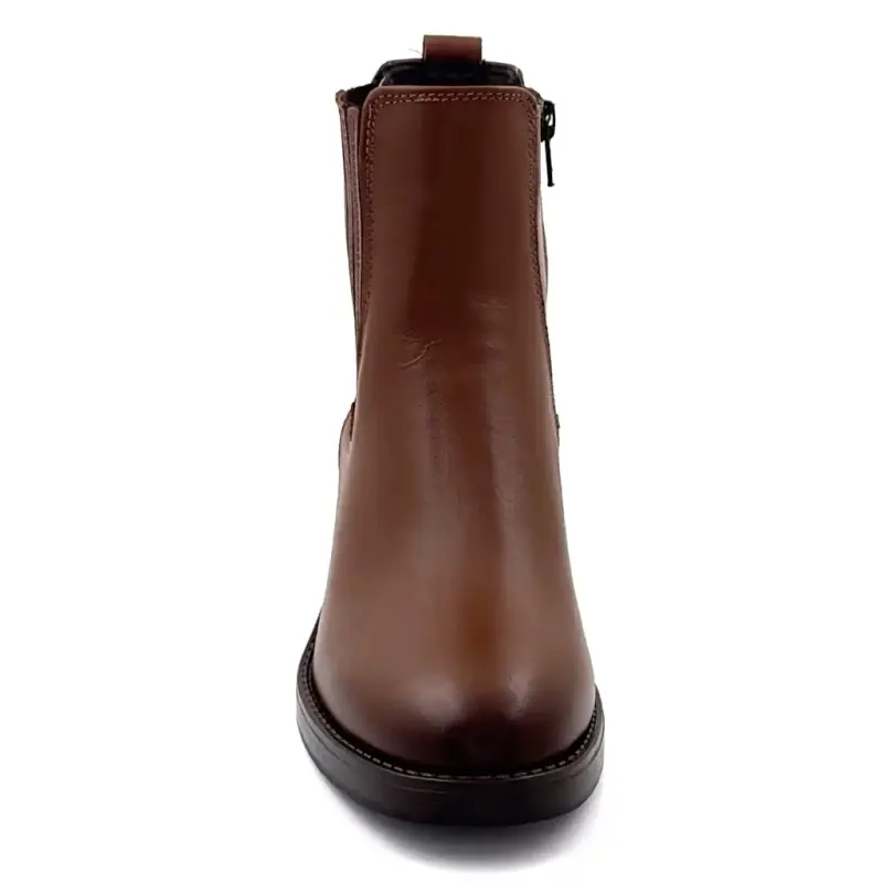 Ivoire klackstövlar 25780 Kelly kamelfärgade läder Ivoire Chaussures