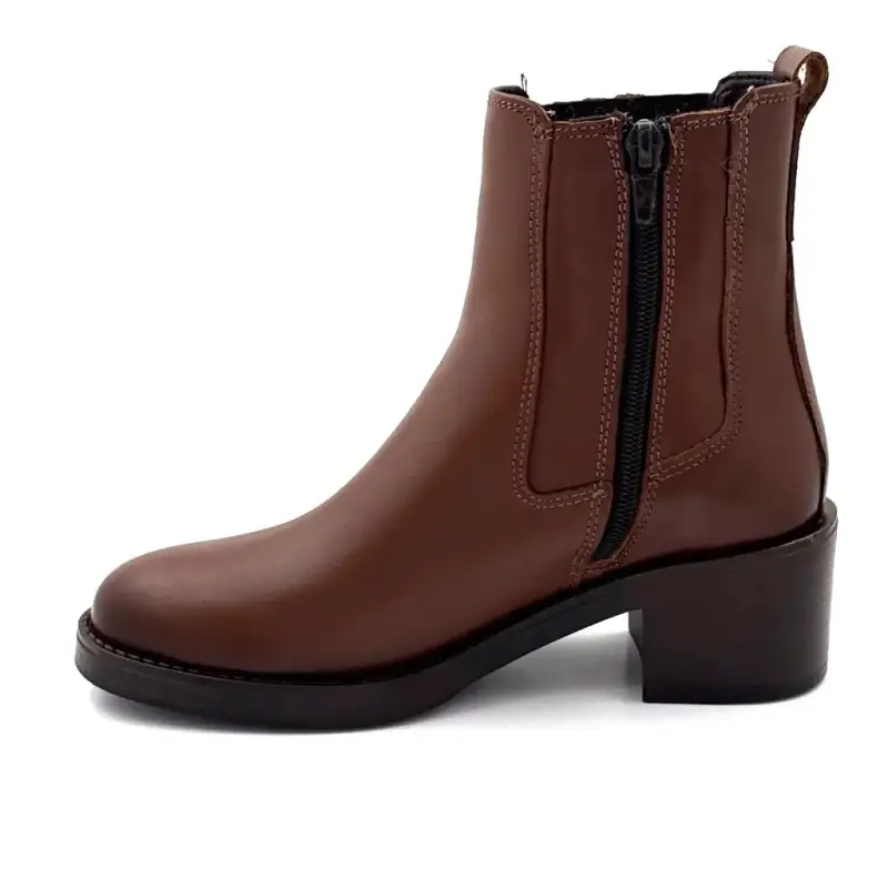 Ivoire klackstövlar 25780 Kelly kamelfärgade läder Ivoire Chaussures