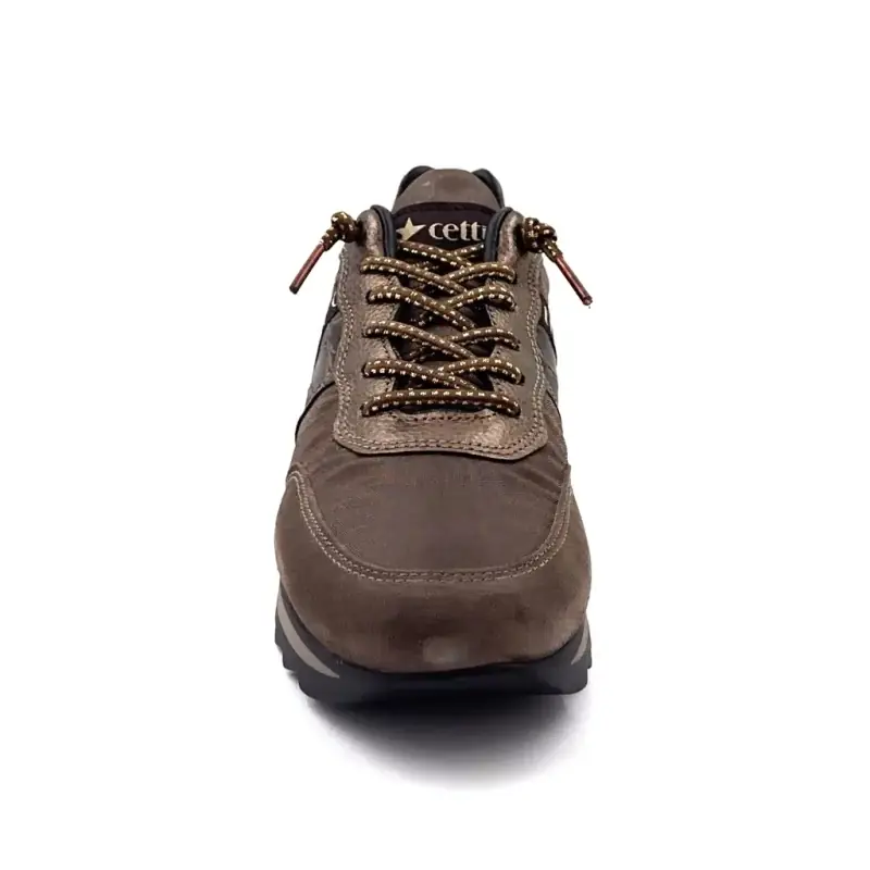 Cetti c849 sra Sneaker Läder & Textil Taupe & Brons Ivoire Chaussures