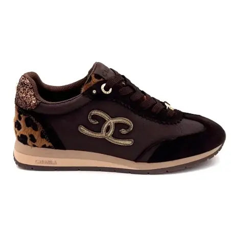 Zapatillas Carmela 164237 Piel y textil Marrón y Reptil 99,00&nbsp;€