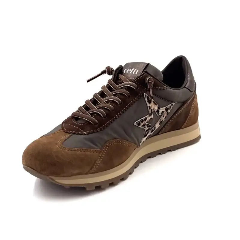Baskets Cetti c1259 Sra Cuir & Textile Cappuccino Ivoire Chaussures