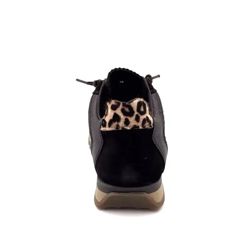 Cetti c848 Sra Læder & Glitter Chokolade Sneakers Ivoire Chaussures
