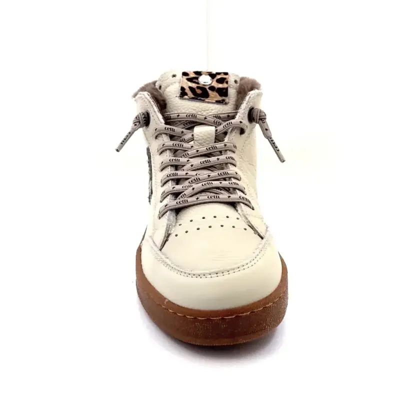 Cetti c1333 sra tornacipő ekrü bőrből Ivoire Chaussures