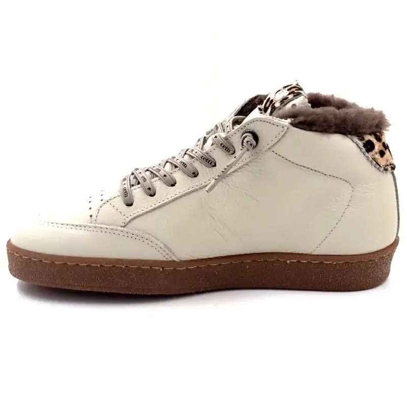 Cetti c1333 sra sneakers van ecru leer Ivoire Chaussures