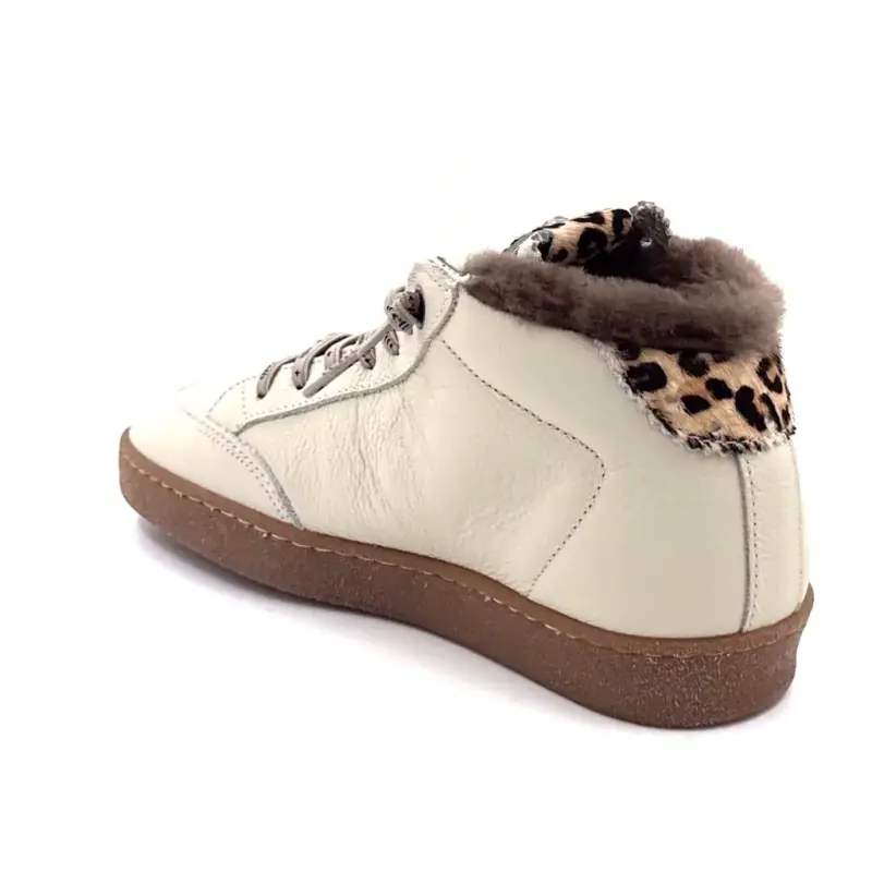 Cetti c1333 sra sneakers i ecru läder Ivoire Chaussures