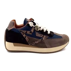 Cetti c1375 sra Sneakers Læder & Tekstil Marineblå & Taupe %price%